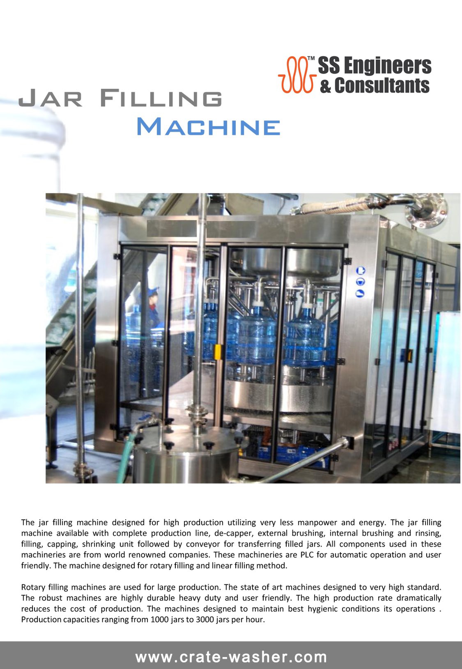 Jar filling machine